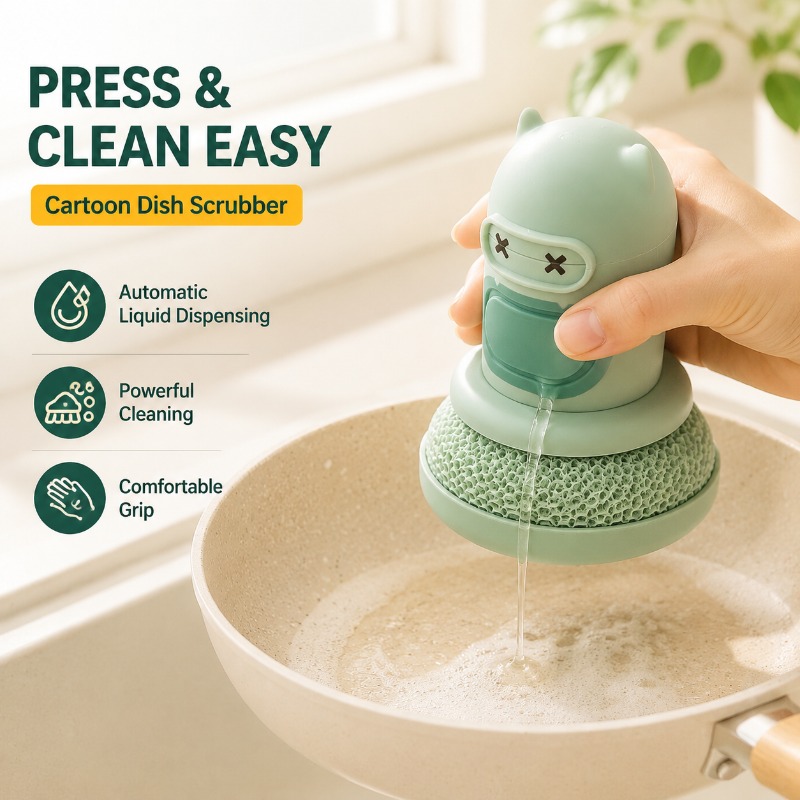 Kitchen Cartoon Press Bottle B - Dish Brush Bamboo recension och pris