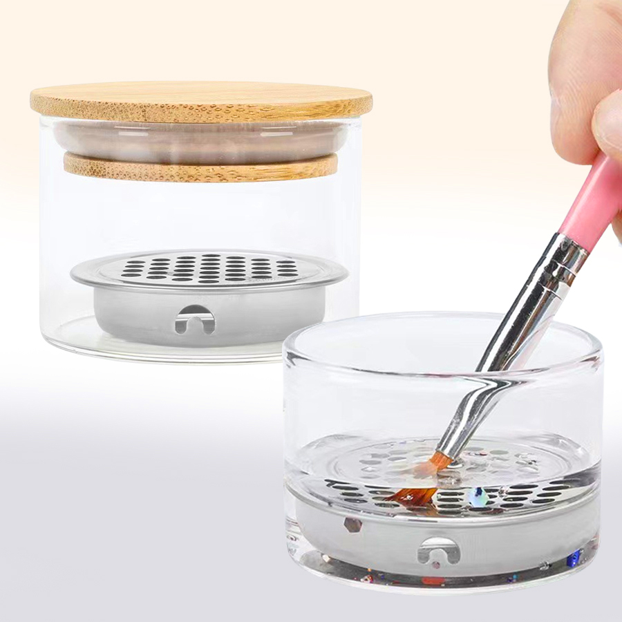 Nail Art Brushes Washing Cup N - Dish Brush Bamboo recension och pris