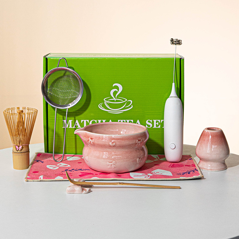 Japanese Matcha Tea Set 8pcs C - Dish Brush Bamboo recension och pris